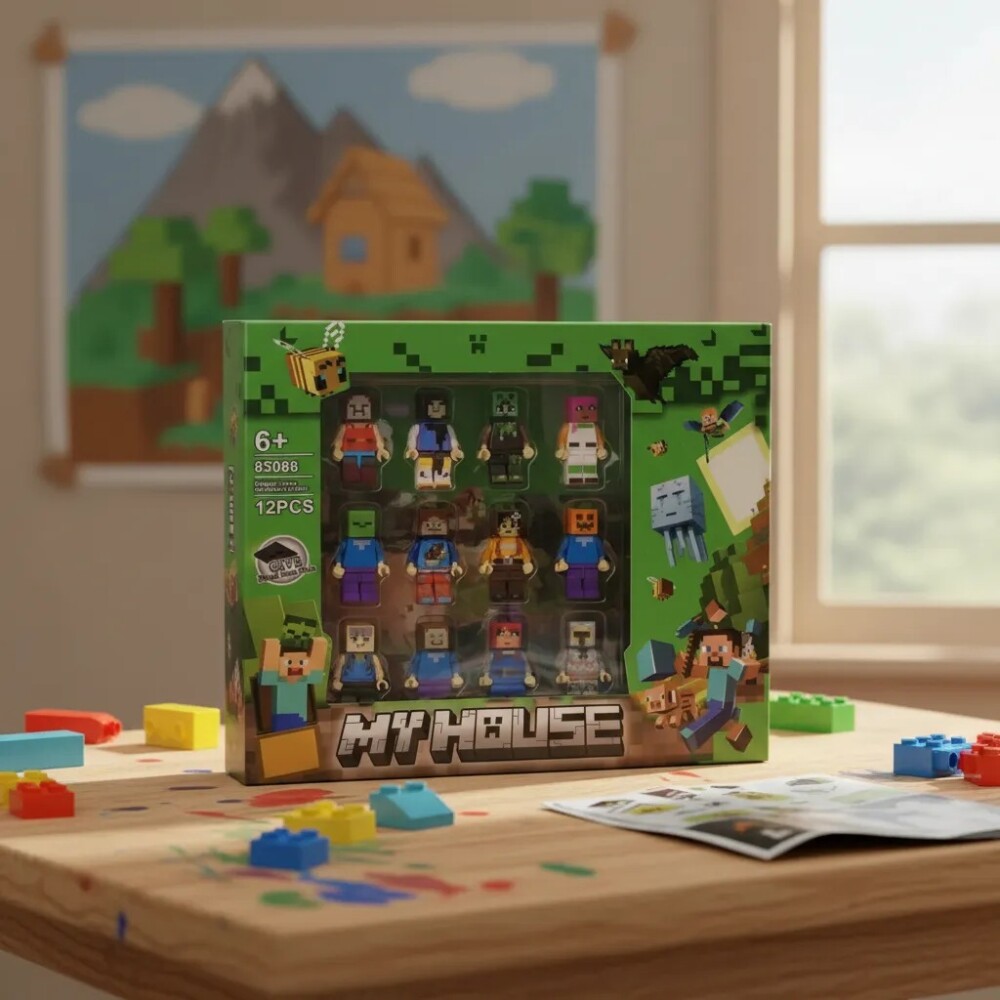 12 minifiguras Minecraft tipo lego 12 minifiguras Minecraft tipo lego