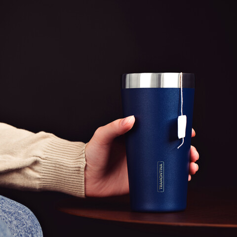 Vaso térmico azul 420ml. "EXATA" -TRAMONTINA TF6704