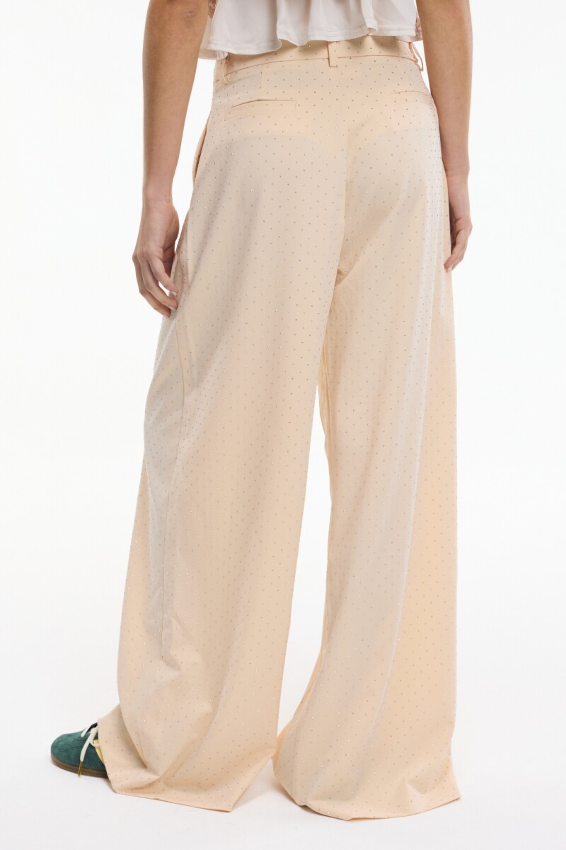 PANTALÓN ANCHO Manteca