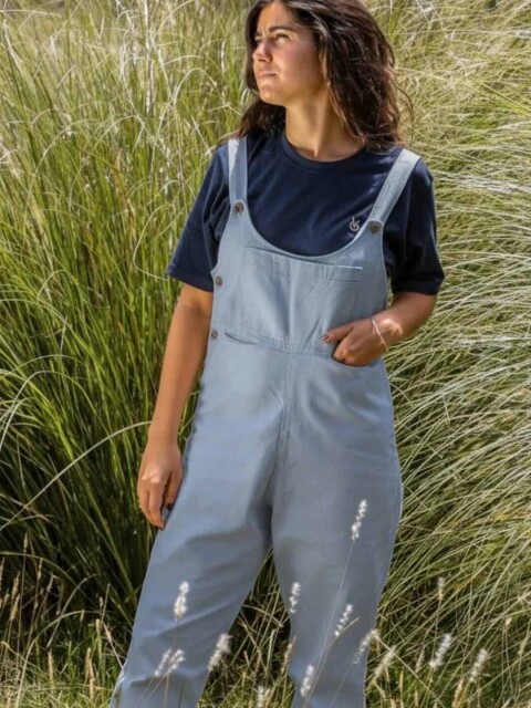 Parquero gabardina Celeste