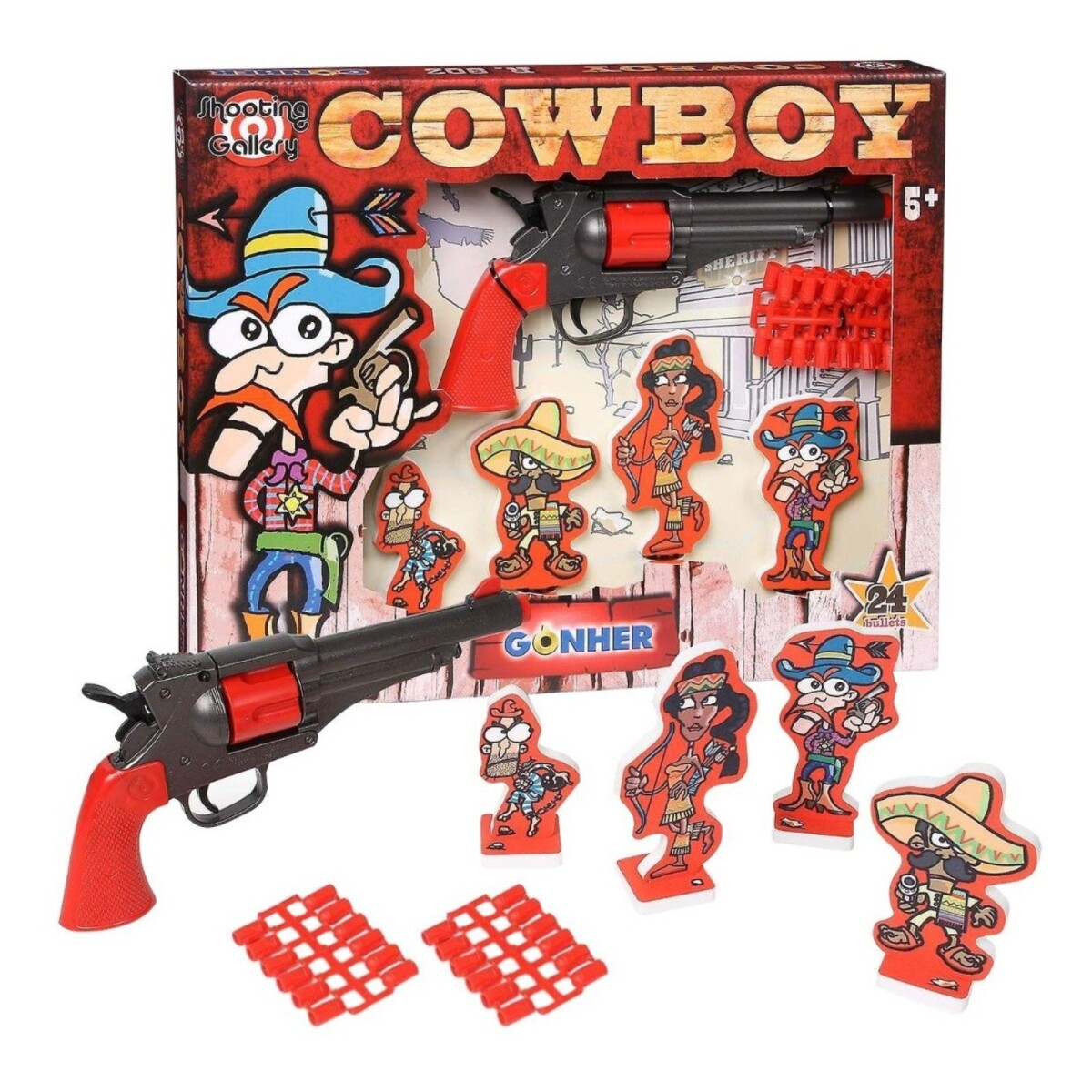 Gonher Pistola Revolver Arma Juguete Cowboy Niños Infantil 