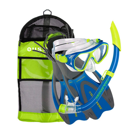 Us Divers - Kit para Agua Niño 6+ Dorado Ii / Seabreeze Jr / Proflex Jr / Gear Bag SS172114 - Lg (5 001