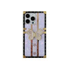 Protector para iPhone 16 Pro diseño mariposa soporte púrpura Protector Para Iphone 16 Pro Diseño Mariposa Soporte Púrpura
