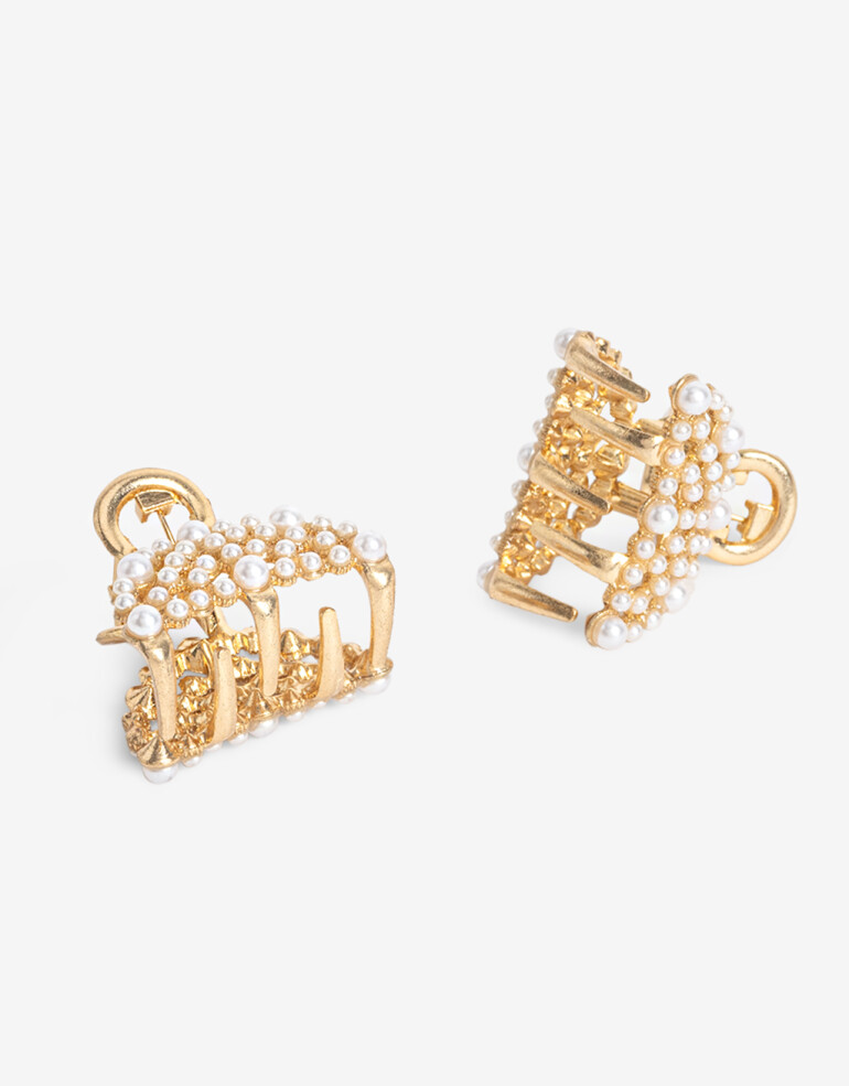 Broches Sets Perla Set De Mini Broches Con Perlas - Dorado