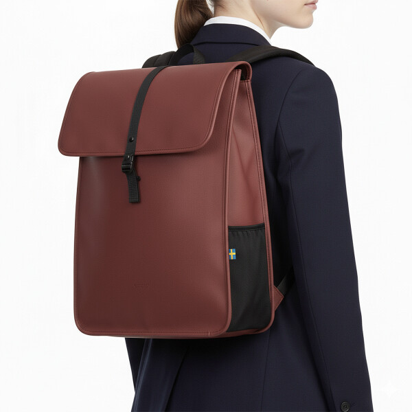 Mochila Gaston Luga Dash 18L C/ Bolsillo Laptop Notebook 16" Color Rojo