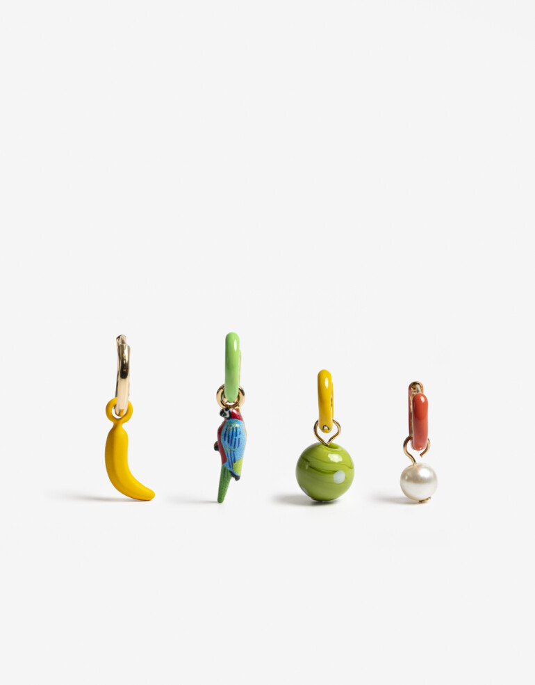 Aros Argollas Set Color Aros Argollas Set - Combinacion Multicolor