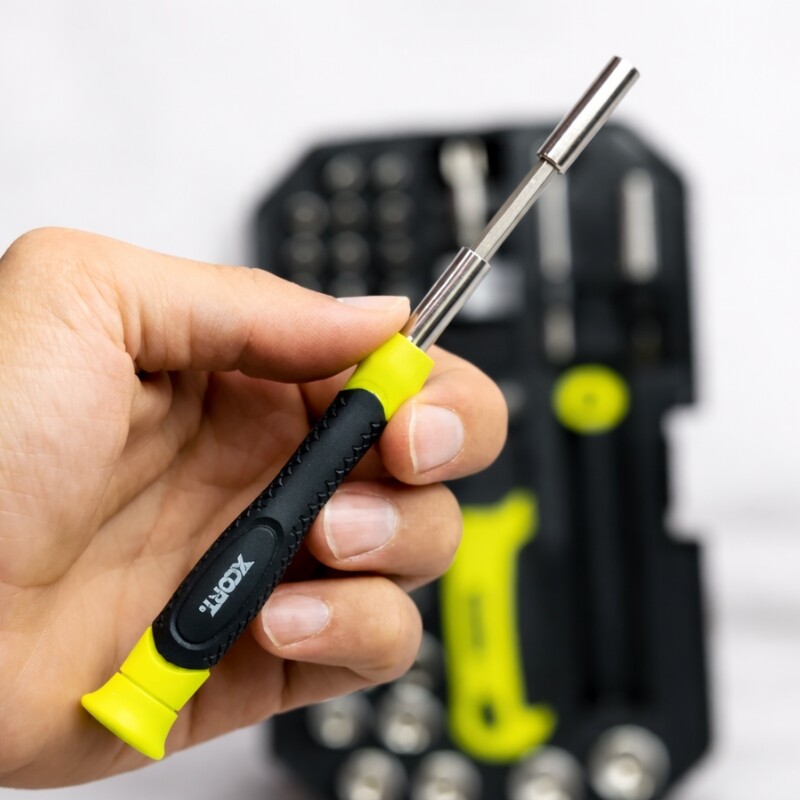 XCORT JUEGO CR-V 56 PIEZAS DESTORNILLADOR CRIQUET + ADAPTADO Xcort Juego Cr-v 56 Piezas Destornillador Criquet + Adaptado