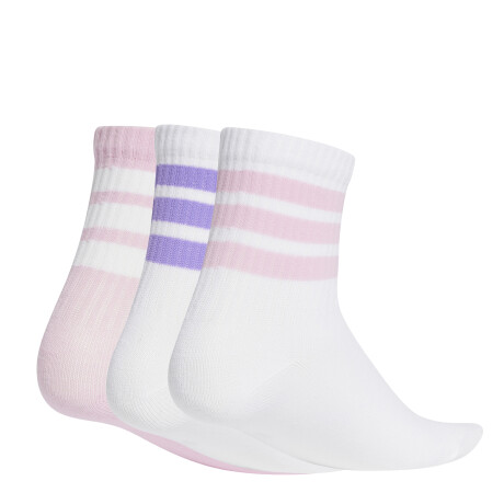 Medias Infantiles Adidas LK RIB x3 Blanco - Rosa - Violeta