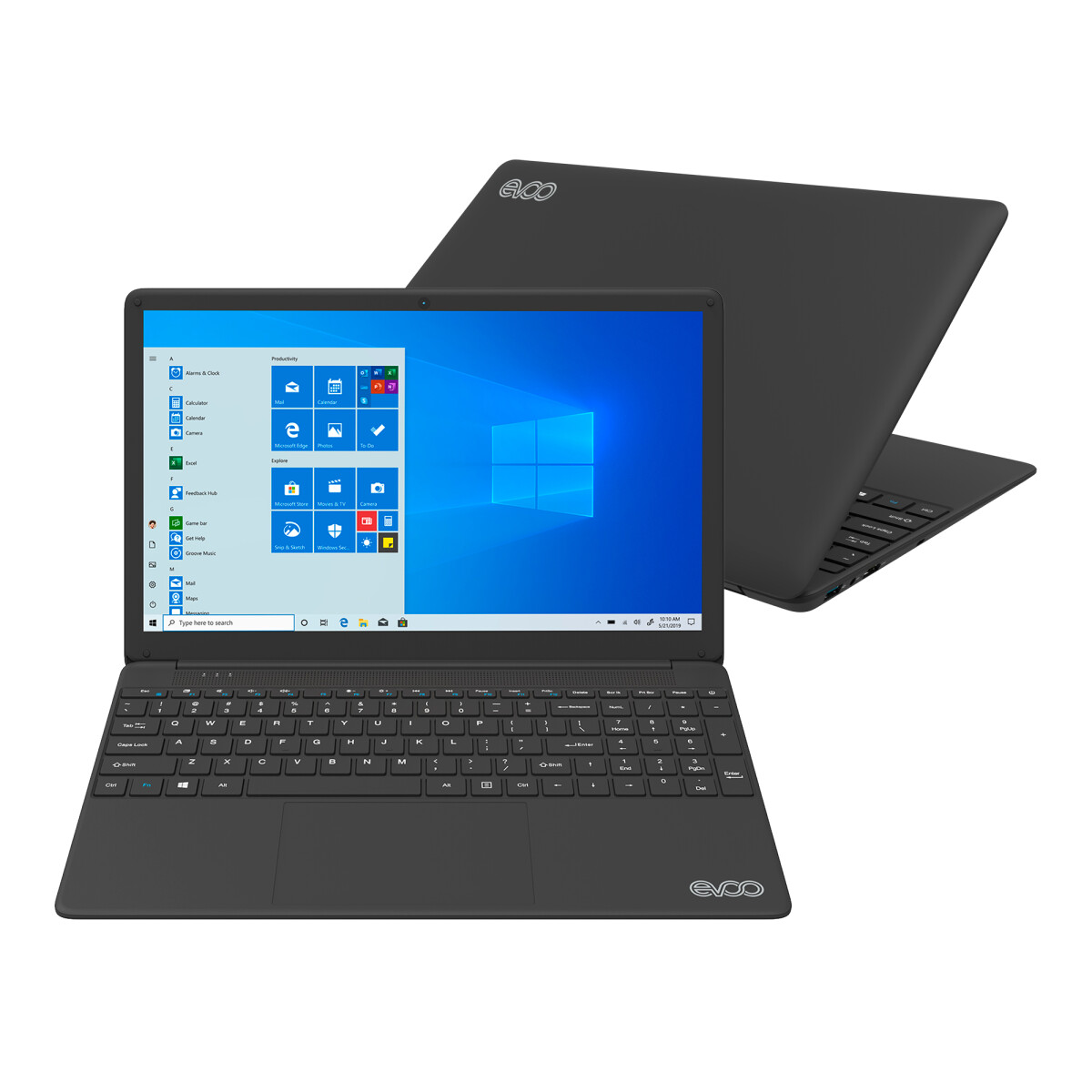 Evoo - Notebook EV-C-156-1-BK - 15,6". Intel Core I7-6660U. Intel Iris 540. Windows. Ram 8GB / Ssd 2 - 001 