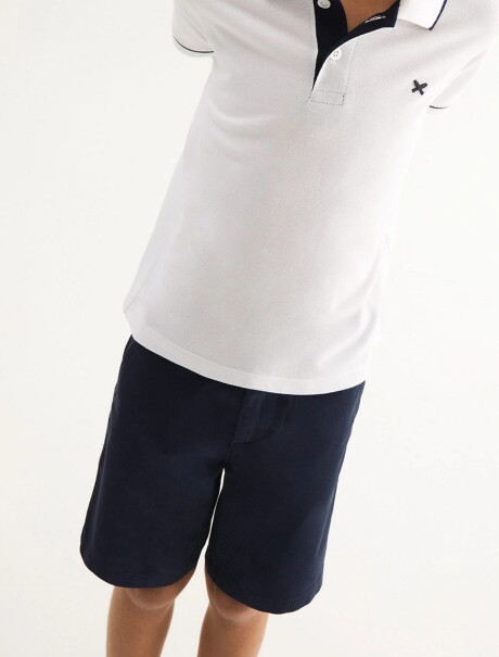 BERMUDA INFANTIL ESTILO CHINO AZUL