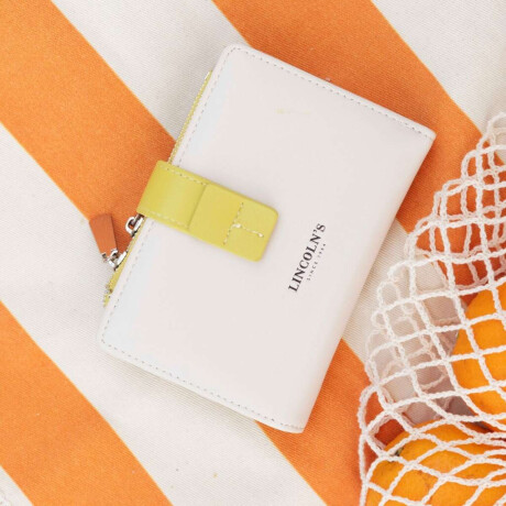 Billetera Simona Manteca C/Pistacho