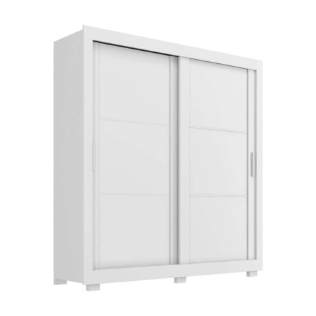 Ropero 2 Puertas Corredizas Titanium Blanco