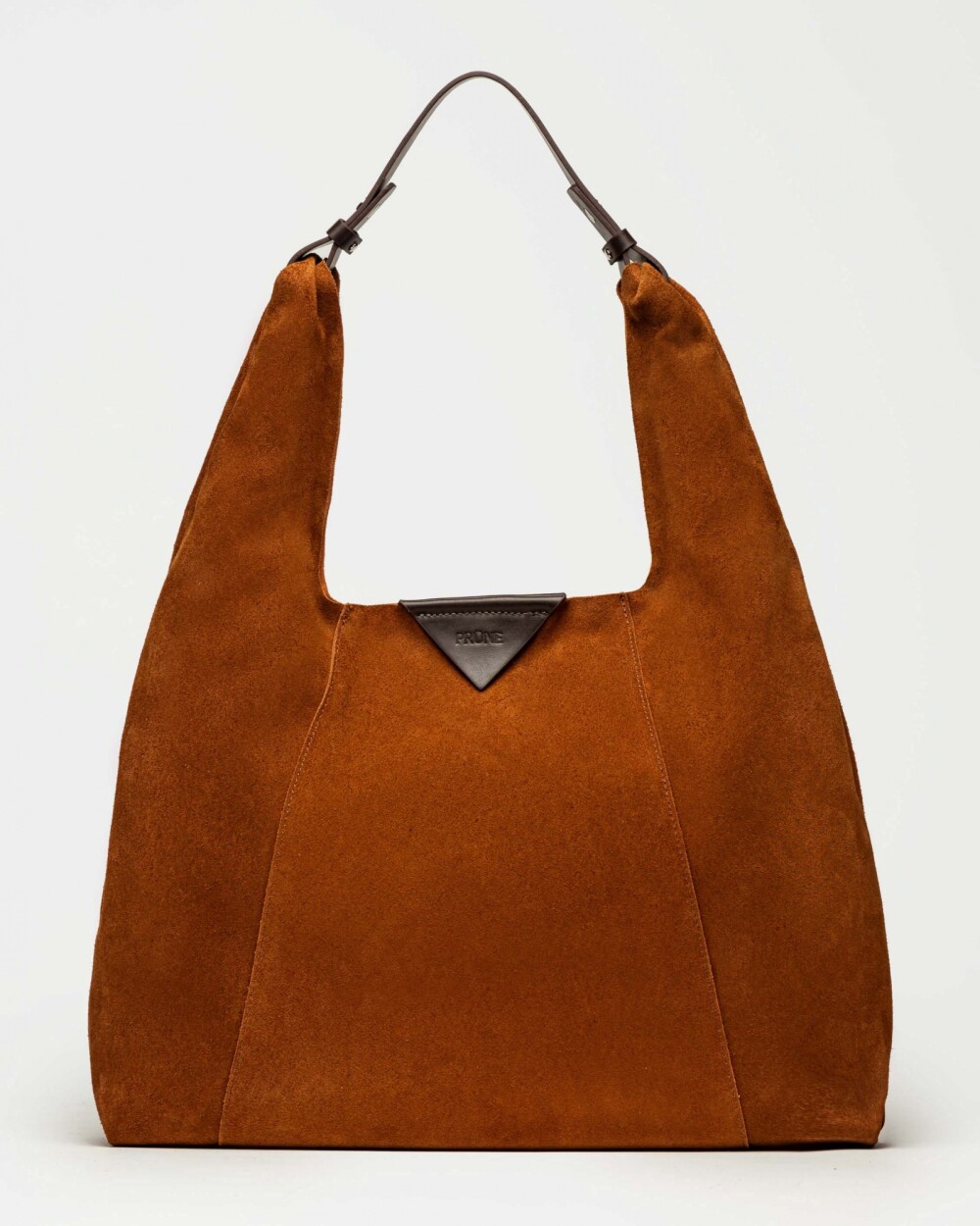 Bolso The Shopping en cuero gamuza Oxido