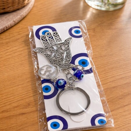 LLAVERO HAMSA CALADA 12X4CM LLAVERO HAMSA CALADA 12X4CM