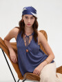 Musculosa Zirel Azul Grisaceo