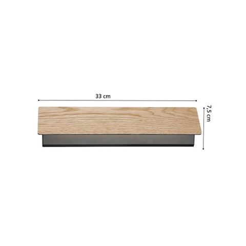 Aplique LED pared c/panel de madera 12W ZUBIALDE EG3425