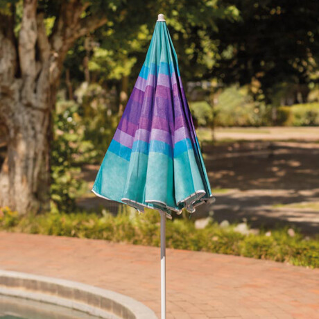 Sombrilla Playa Fashion MOR 1,80 M FPS 70 Protección UV Lila/celeste