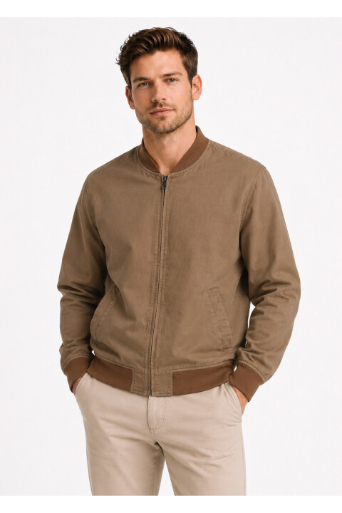 Campera Arrow Microfibra TAUPE