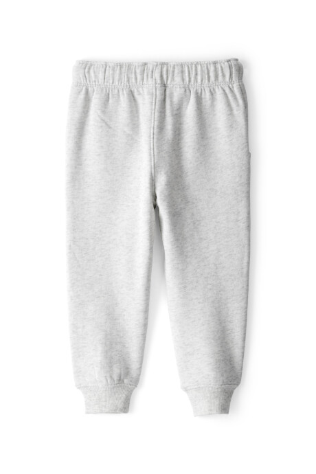 Pantalón deportivo de algodón, gris Sin color