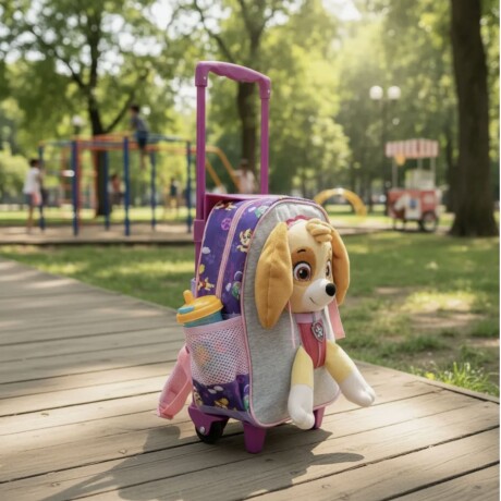 Mochila infantil con carro y patitas 30 cm Paw Patrol Rosa Mochila infantil con carro y patitas 30 cm Paw Patrol Rosa