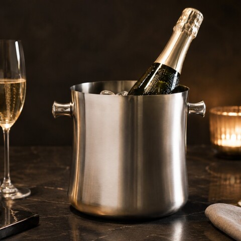 Balde Vino Champagne Volf Acero Inoxidable Balde Vino Champagne Volf Acero Inoxidable