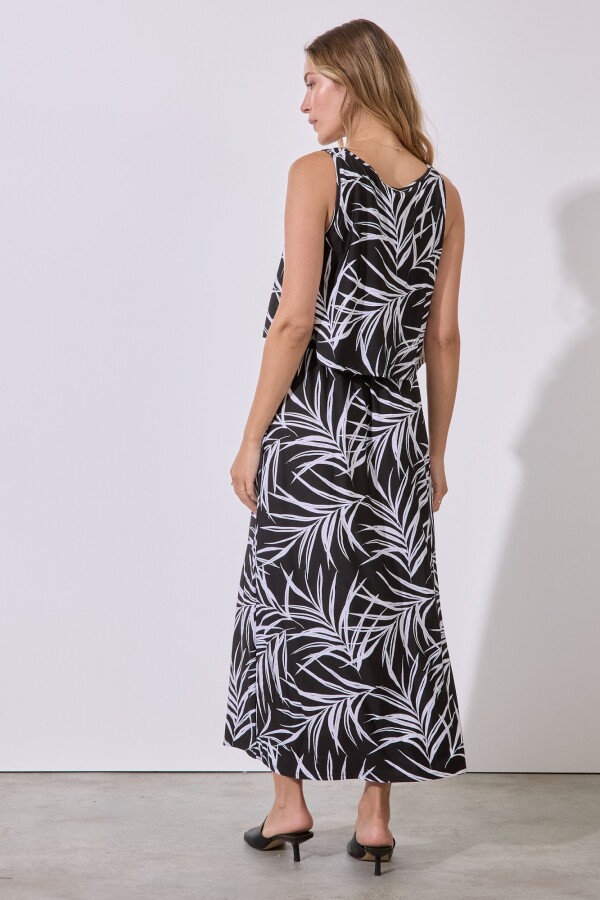 Vestido Maxi Print NEGRO/MULTI