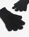 Guantes Tejidos Negro