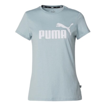 Remera Puma Moda Dama ESS Logo Tee Celeste S/C