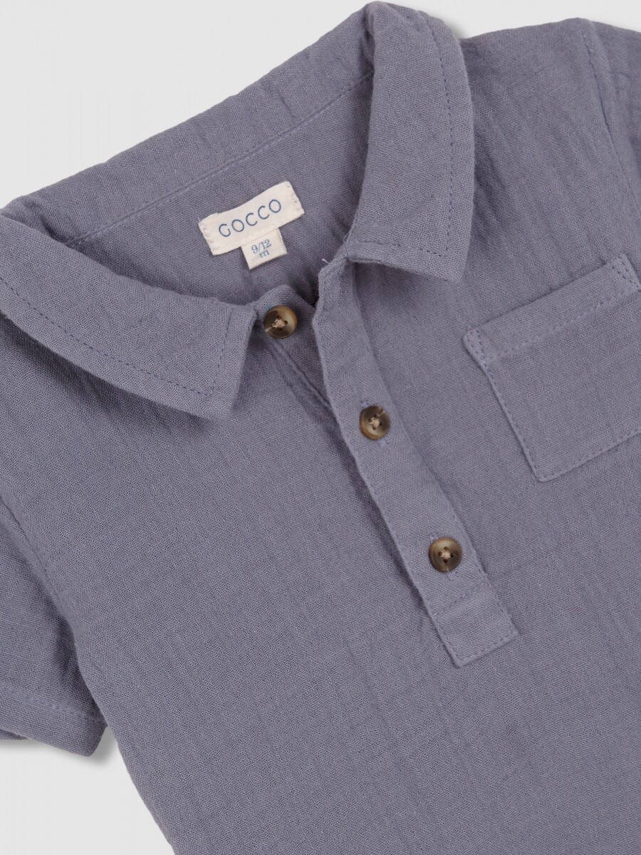 Camisa De Gasa Gris