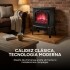 Estufa Chimenea Efecto Fuego 220V 2000W Diseño Clásico Negro