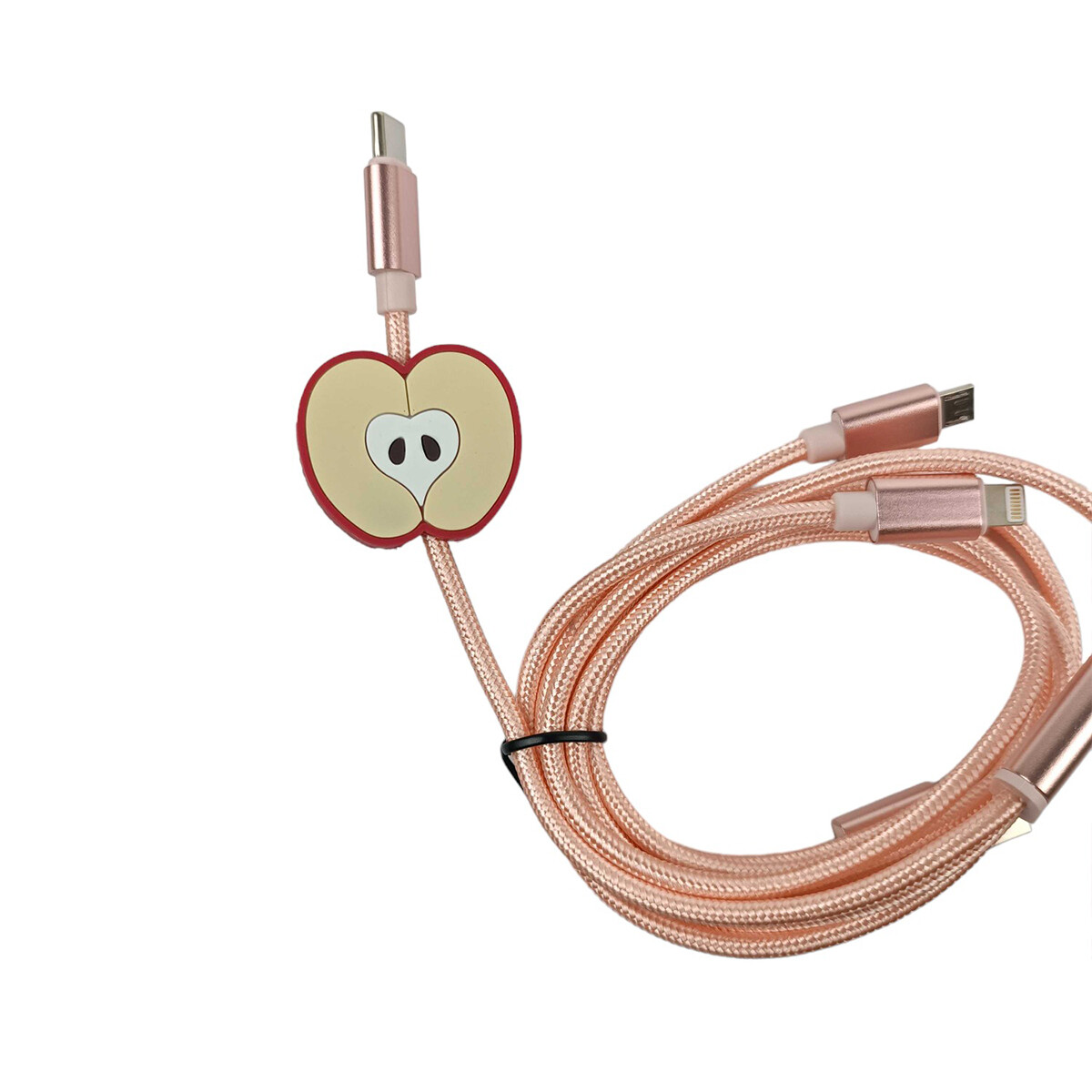 Sujetador protector de cables de silicona - Manzana 