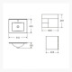 MUEBLE DE COLGAR CON BACHA LINEA CADRIA GAMAS DE MARRON
