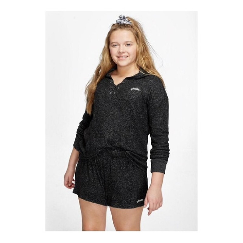 Short deportivo para niña Justice Negro