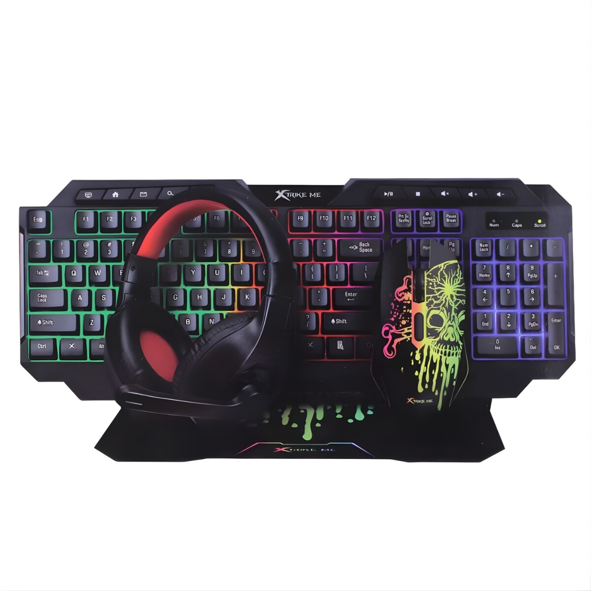 Combo Gamer 4 En 1 Xtrike Me Cmx-415 Sp 