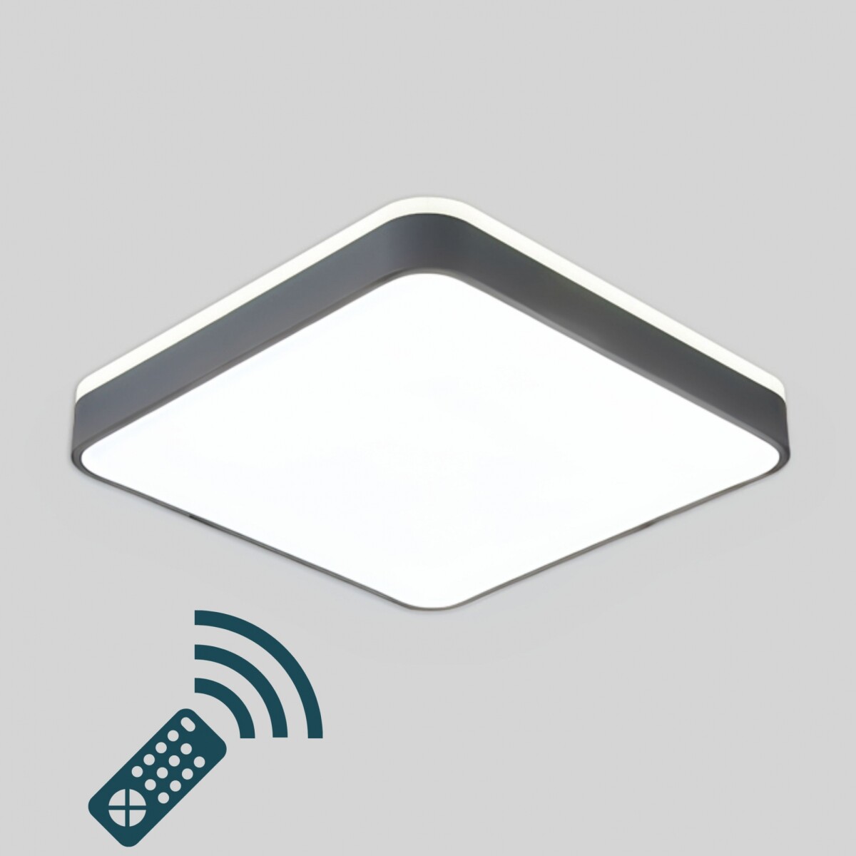Plafón LED cuadrado a control remoto varias funciones 32w 