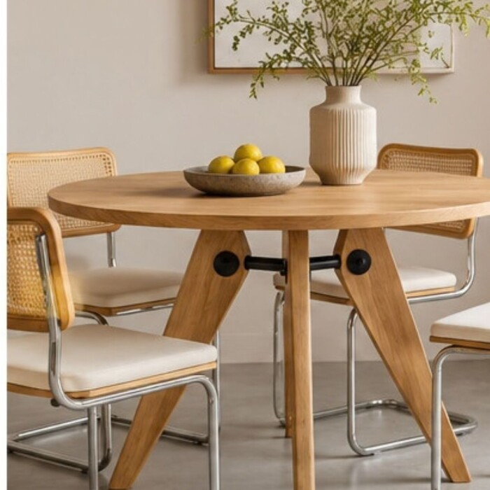 Mesa de comedor Gueridon 95 cm Negro