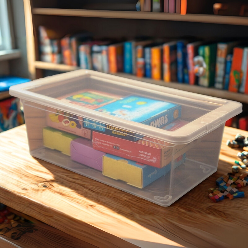 Caja organizadora 5,5lt TRANSPARENTE