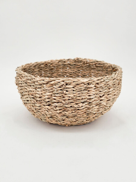 CANASTO REDONDO BAJO MARRON