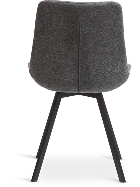Silla de comedor HYGUM giratoria gris/negro Silla de comedor HYGUM giratoria gris/negro