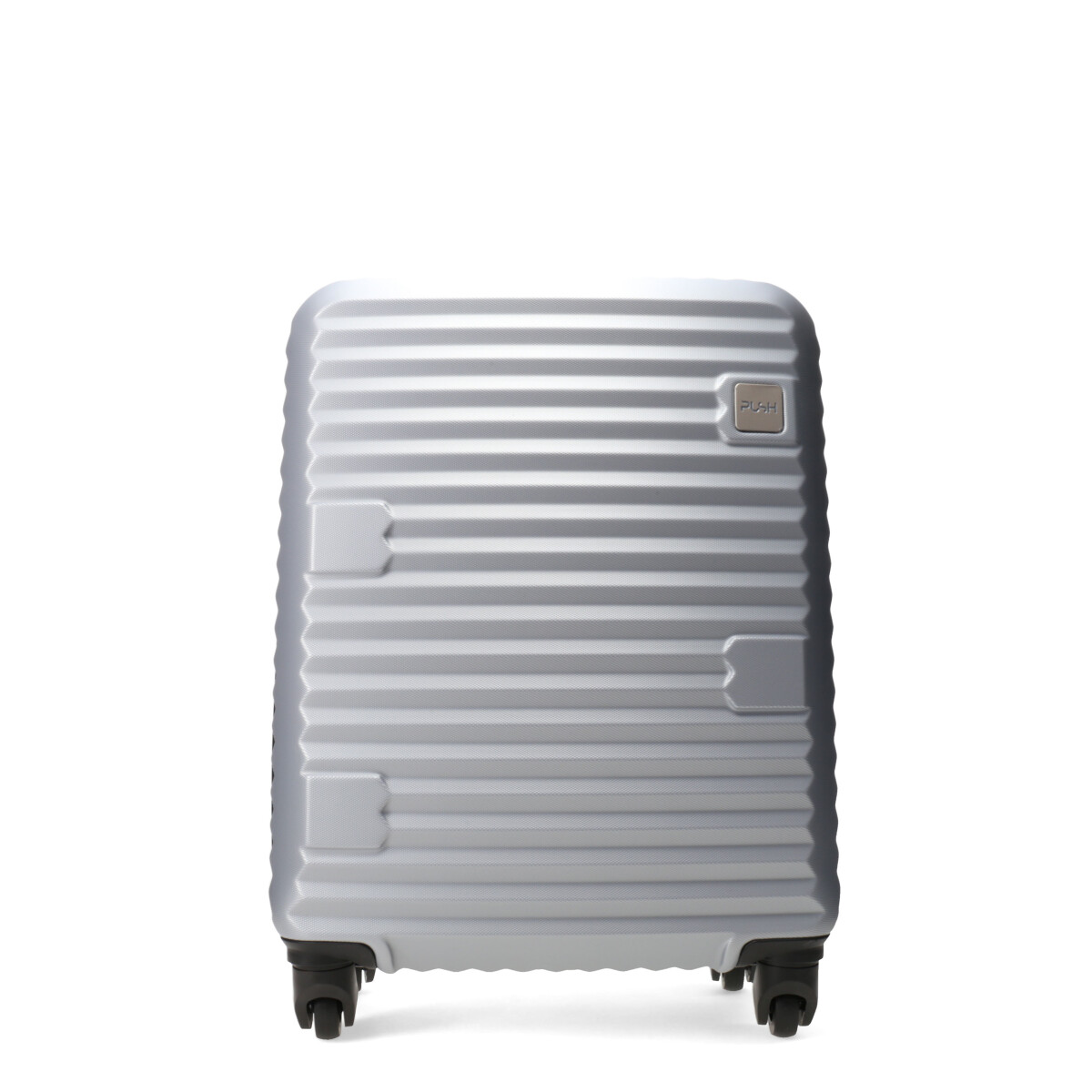 Valija Push Rigida - Plateado - Gris Oscuro 
