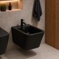 BIDET SUSPENDIDO NEGRO MATE HABITARE Bidet Suspendido Negro Mate Habitare