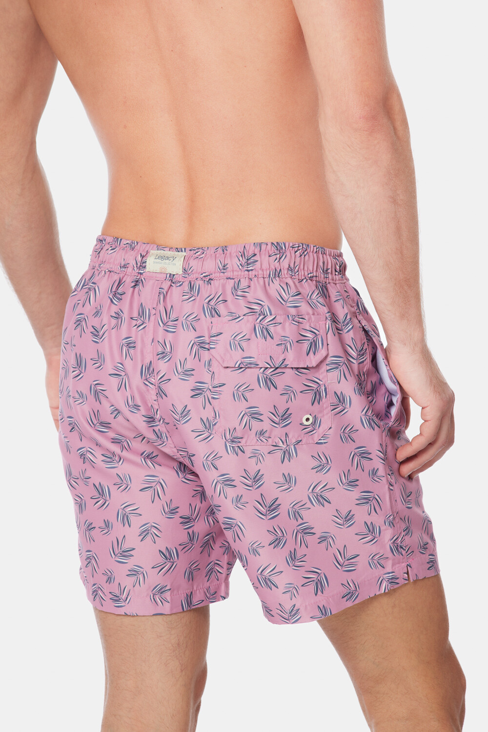 SHORT DE BAÑO ESTAMPADO Rosado