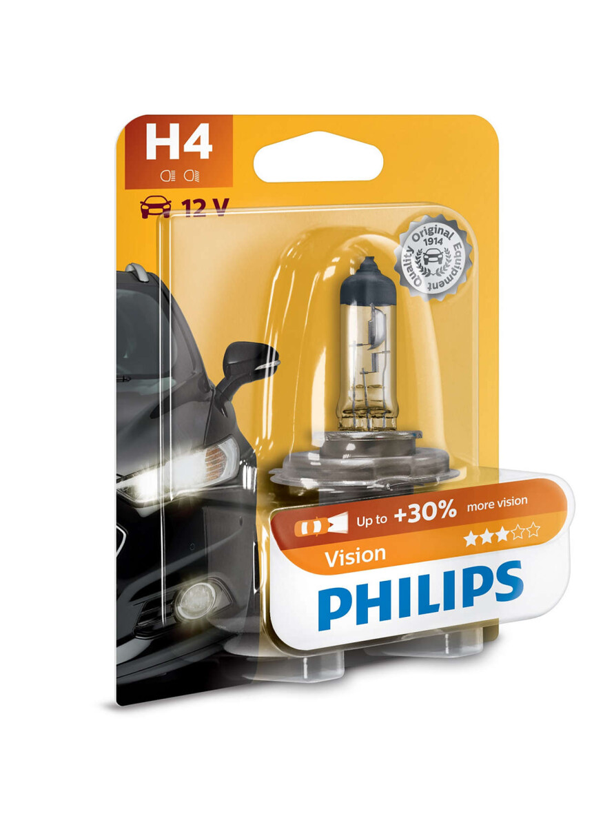 LAMPARA - HALOGENA 12V 60-55W H4 P43 (BLISTER X1) PHILIPS 