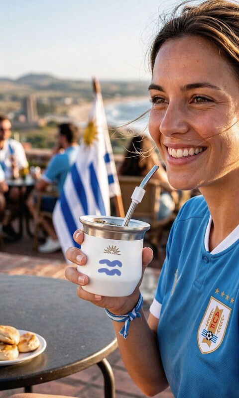 KIT MATERO TUNEZ URUGUAY BLANCO
