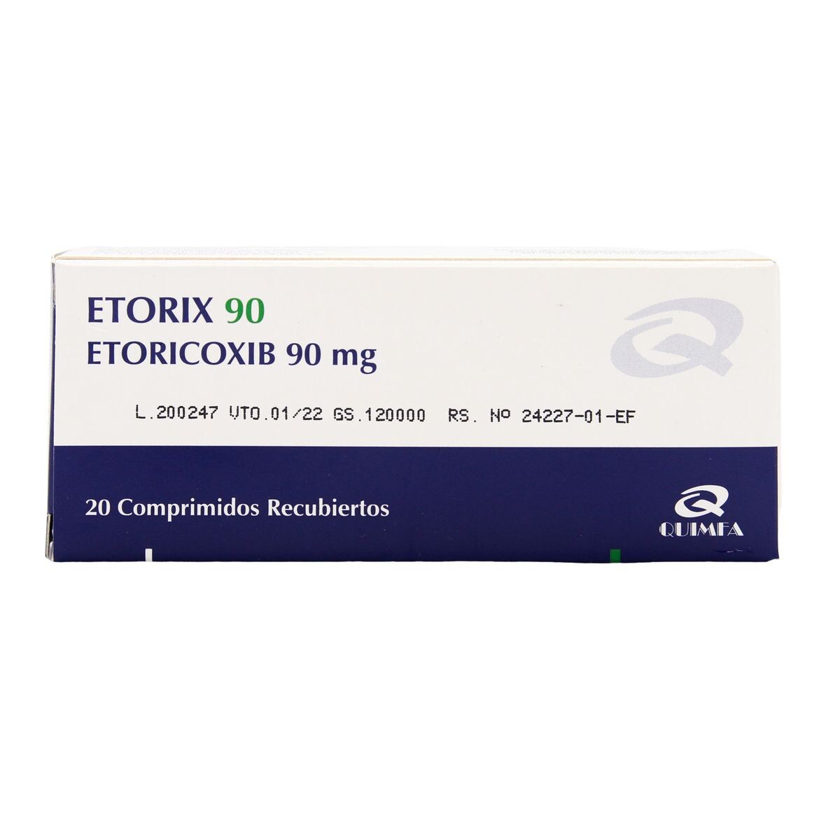 ETORIX 90 MG. CJ X 20 COMP. REC. 