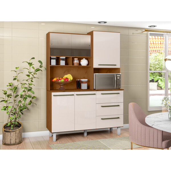 KIT COCINA ZANZINI ABSOLUTO 5 PUERTAS 3C 279 CINAMOMO / AREIA MATE Unica