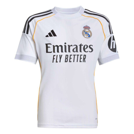 Remera Real Madrid Camiseta Oficial Camiseta 25/26 de Niños blanco