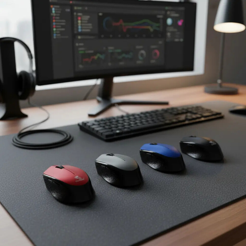 Mouse Inalámbrico W88 ROJO