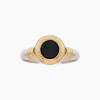 Anillo en plata y oro con Onix Anillo En Plata Y Oro Con Onix