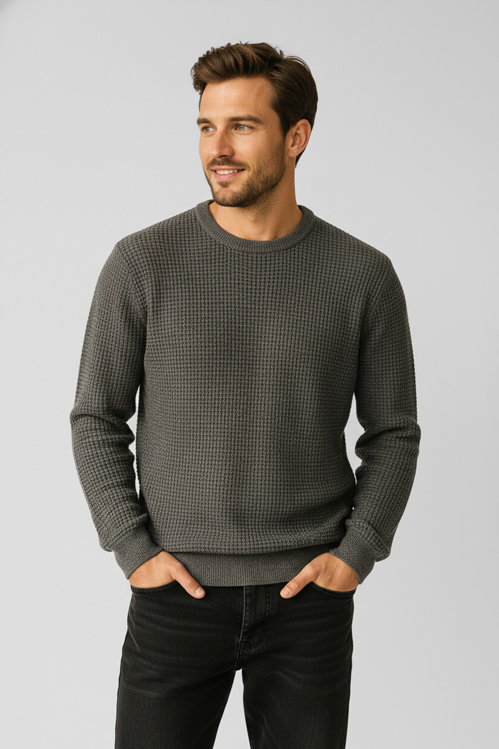 Sweater Morelen Gris Melange Oscuro